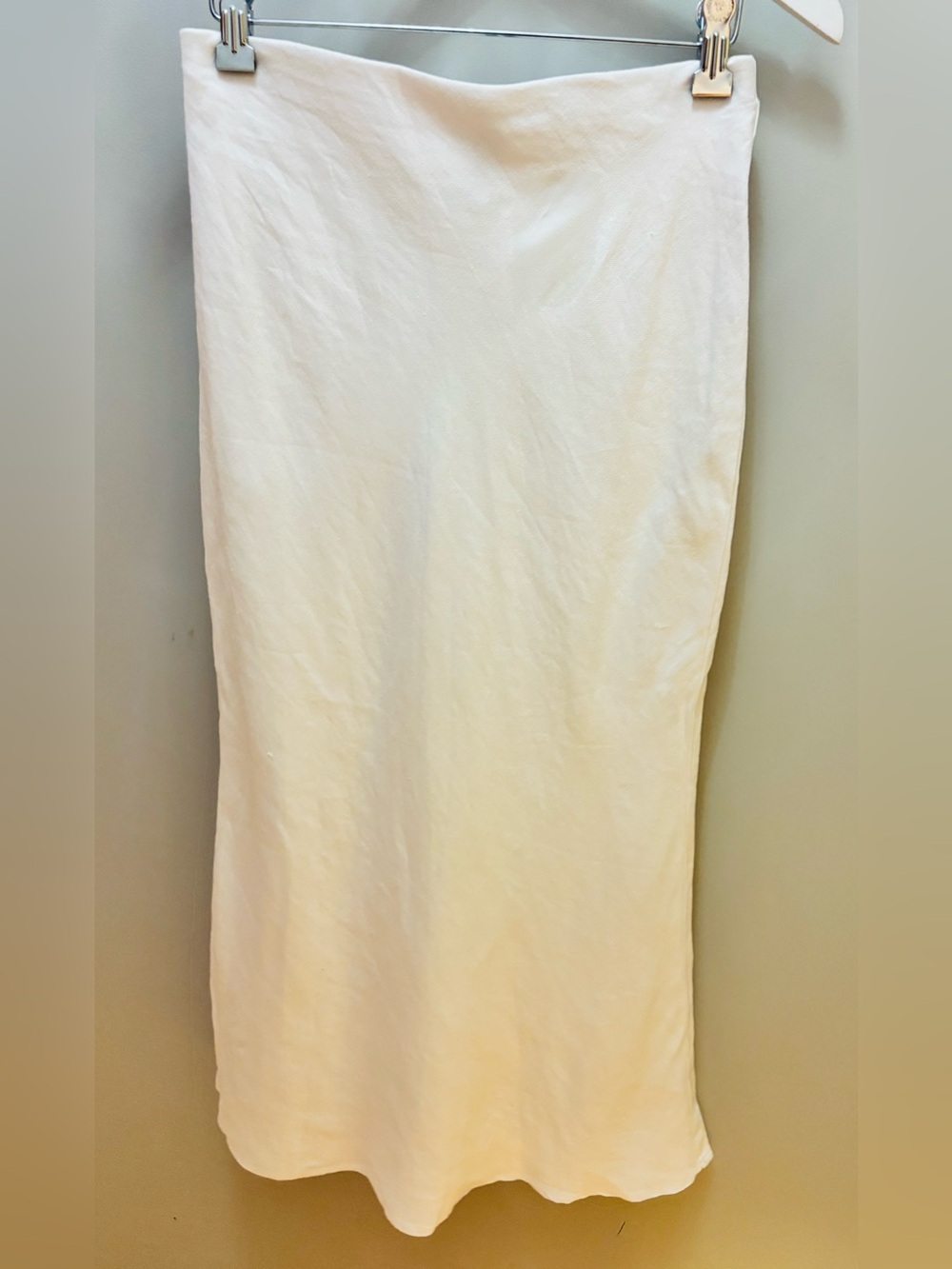 NEW W/TAGS Anthropologie Cream/White Linen Skirt